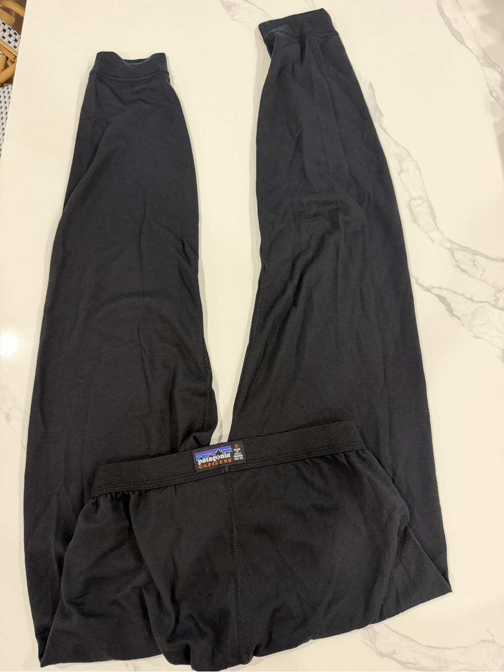 Patagonia Men's Capilene Thermal Weight Baselayer Bottoms Black Size S